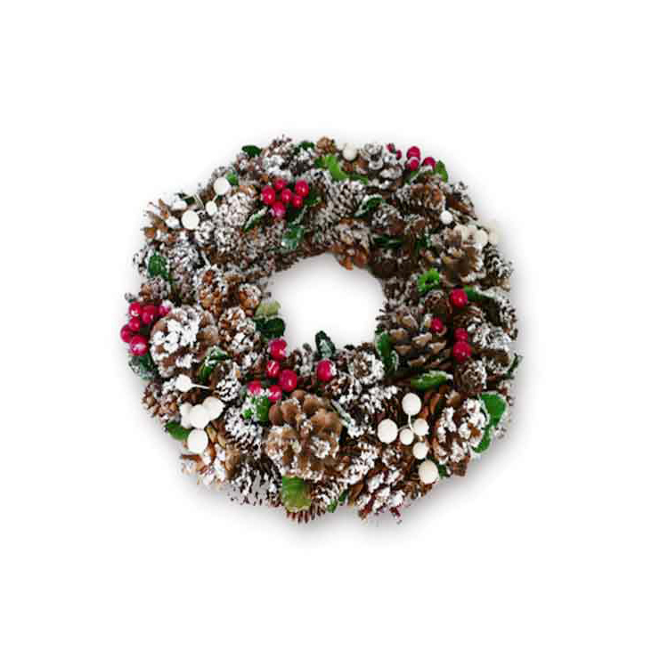 Christmas Tree Pine Cone Wreath Ornament